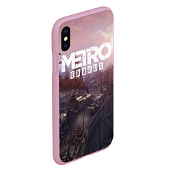 Чехол iPhone XS Max матовый Metro Exodus, цвет: 3D-розовый — фото 2