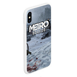 Чехол iPhone XS Max матовый Metro Exodus, цвет: 3D-белый — фото 2