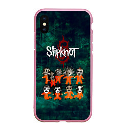 Чехол iPhone XS Max матовый Группа Slipknot