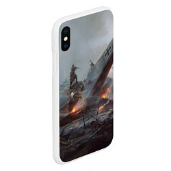 Чехол iPhone XS Max матовый Battlefield: Plan A, цвет: 3D-белый — фото 2