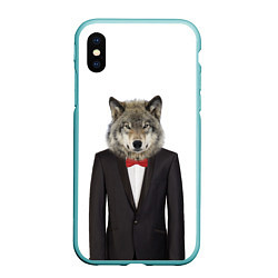 Чехол iPhone XS Max матовый Мистер волк