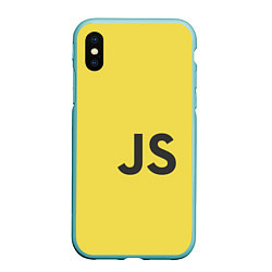 Чехол iPhone XS Max матовый JavaScript, цвет: 3D-мятный