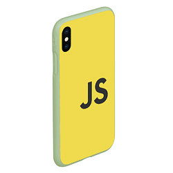 Чехол iPhone XS Max матовый JavaScript, цвет: 3D-салатовый — фото 2