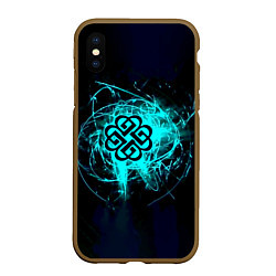 Чехол iPhone XS Max матовый Breaking Benjamin, цвет: 3D-коричневый