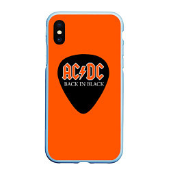 Чехол iPhone XS Max матовый ACDC