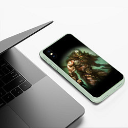 Чехол iPhone XS Max матовый Magic: The Gathering, цвет: 3D-салатовый — фото 2