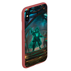 Чехол iPhone XS Max матовый Sea of thieves, цвет: 3D-красный — фото 2