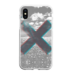 Чехол iPhone XS Max матовый The XX: Sea waves, цвет: 3D-белый