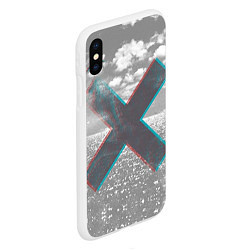Чехол iPhone XS Max матовый The XX: Sea waves, цвет: 3D-белый — фото 2