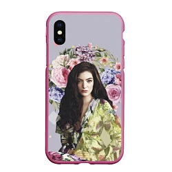 Чехол iPhone XS Max матовый Lorde Floral