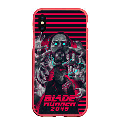 Чехол iPhone XS Max матовый Blade Runner 2049: Hands, цвет: 3D-красный