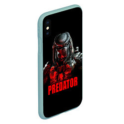 Чехол iPhone XS Max матовый Iron Predator, цвет: 3D-мятный — фото 2