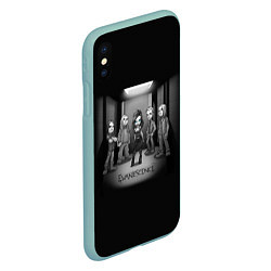 Чехол iPhone XS Max матовый Evanescence Band, цвет: 3D-мятный — фото 2