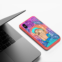 Чехол iPhone XS Max матовый Sayonara Boy: Allj, цвет: 3D-красный — фото 2