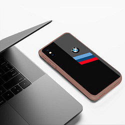 Чехол iPhone XS Max матовый BMW БМВ, цвет: 3D-коричневый — фото 2