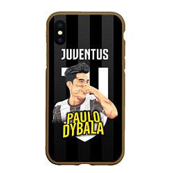 Чехол iPhone XS Max матовый FC Juventus: Paulo Dybala