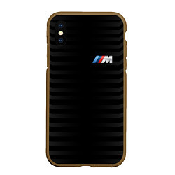 Чехол iPhone XS Max матовый BMW M BLACK & GREY, цвет: 3D-коричневый