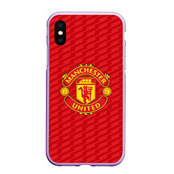 Чехол iPhone XS Max матовый FC Manchester United: Creative