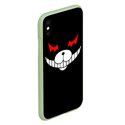 Чехол iPhone XS Max матовый Monokuma Black, цвет: 3D-салатовый — фото 2