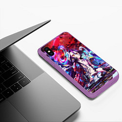 Чехол iPhone XS Max матовый No Game No Life Zero, цвет: 3D-фиолетовый — фото 2