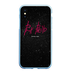 Чехол iPhone XS Max матовый Pink Phloyd: Lonely star, цвет: 3D-голубой