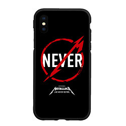 Чехол iPhone XS Max матовый Metallica: Like Never Before, цвет: 3D-черный