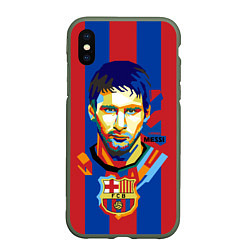 Чехол iPhone XS Max матовый Lionel Messi