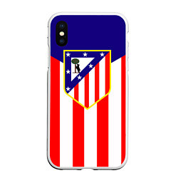 Чехол iPhone XS Max матовый FC Atletico Madrid