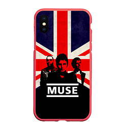 Чехол iPhone XS Max матовый Muse UK, цвет: 3D-красный