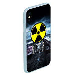 Чехол iPhone XS Max матовый S.T.A.L.K.E.R: Катя, цвет: 3D-голубой — фото 2