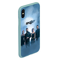 Чехол iPhone XS Max матовый Skillet: Smoke, цвет: 3D-мятный — фото 2