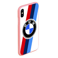 Чехол iPhone XS Max матовый BMW M: White Sport, цвет: 3D-баблгам — фото 2