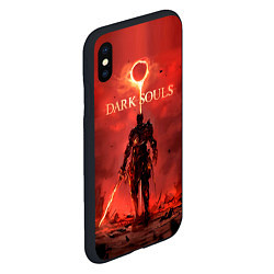 Чехол iPhone XS Max матовый Dark Souls: Red Sunrise, цвет: 3D-черный — фото 2