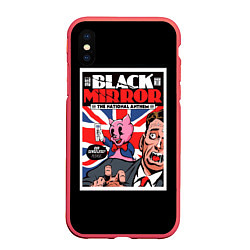 Чехол iPhone XS Max матовый Black Mirror: Pig Poster