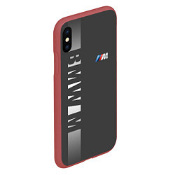 Чехол iPhone XS Max матовый BMW 2018 M Sport, цвет: 3D-красный — фото 2