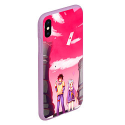 Чехол iPhone XS Max матовый No Game No Life, цвет: 3D-сиреневый — фото 2