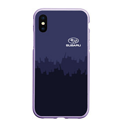 Чехол iPhone XS Max матовый Subaru: Night City