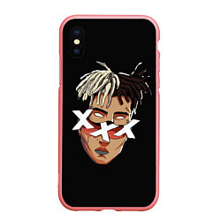 Чехол iPhone XS Max матовый XXXTentacion Head, цвет: 3D-баблгам