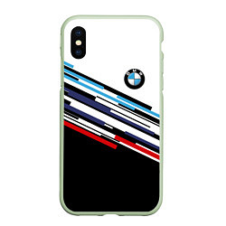 Чехол iPhone XS Max матовый BMW BRAND COLOR БМВ, цвет: 3D-салатовый