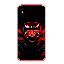 Чехол iPhone XS Max матовый Arsenal FC: Sport Fashion, цвет: 3D-баблгам