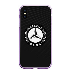 Чехол iPhone XS Max матовый Mercedes-Benz, цвет: 3D-сиреневый