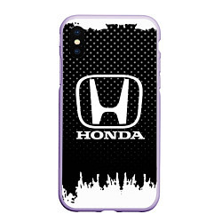 Чехол iPhone XS Max матовый Honda: Black Side