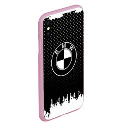 Чехол iPhone XS Max матовый BMW Black Style, цвет: 3D-розовый — фото 2
