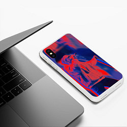 Чехол iPhone XS Max матовый T-Fest: Neon Style, цвет: 3D-белый — фото 2