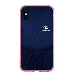 Чехол iPhone XS Max матовый Lexus: Sport Motors, цвет: 3D-розовый