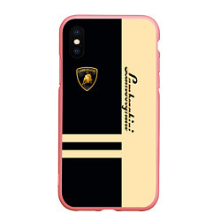 Чехол iPhone XS Max матовый Lamborghini Sport, цвет: 3D-баблгам