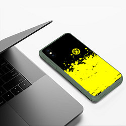Чехол iPhone XS Max матовый FC Borussia Sport, цвет: 3D-темно-зеленый — фото 2