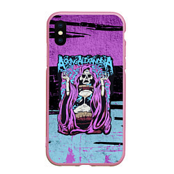 Чехол iPhone XS Max матовый Asking Alexandria: Purple Death