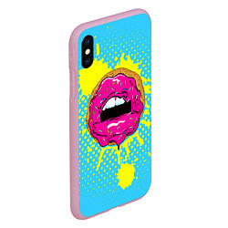 Чехол iPhone XS Max матовый Donut Lips, цвет: 3D-розовый — фото 2