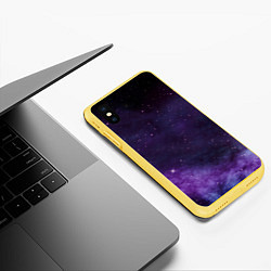 Чехол iPhone XS Max матовый Звёздный путь, цвет: 3D-желтый — фото 2